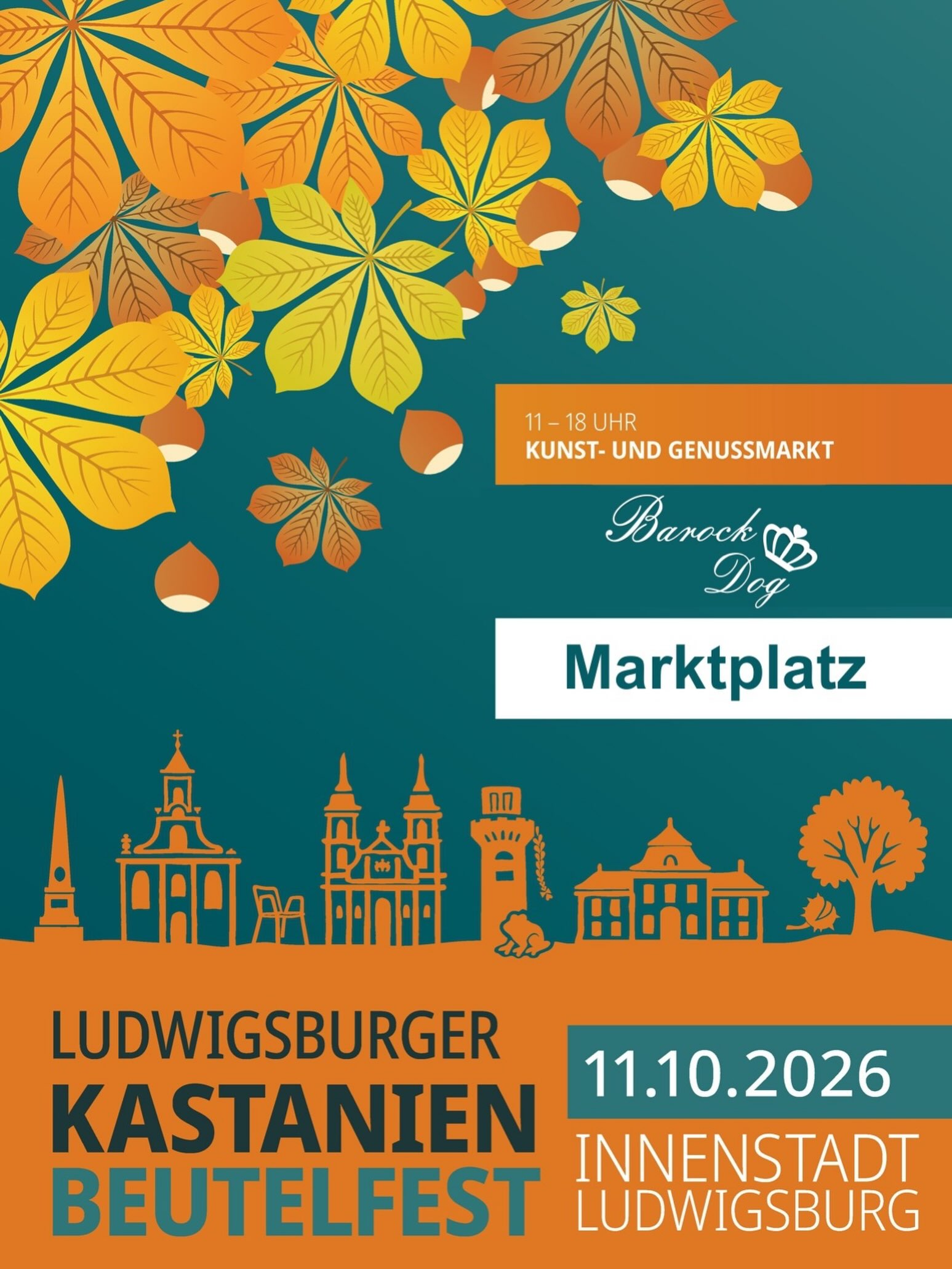 Kommt nächsten Sonntag zum #kastanienbeutelfestludwigsburg vorbei. 
Wir sind von 11-18 Uhr da mit schöne Produkte für eure Fellnasen. 
#ludwigsburg #hundezubehör #hundeinludwigsburg #hundehalstuch