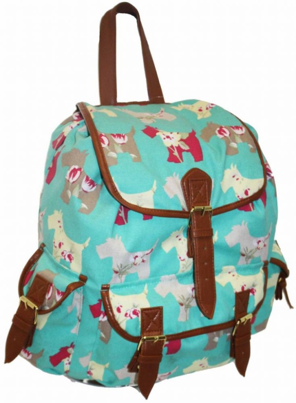 Hundeshop Barock Dog Rucksack mit Hundemotiv Minze