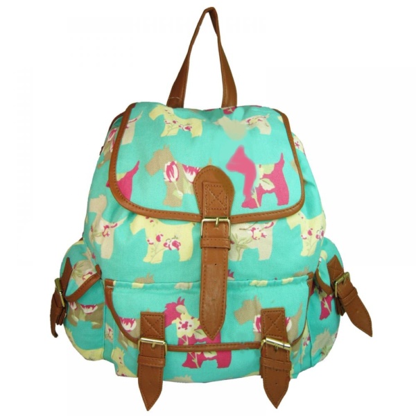 Hundeshop Barock Dog Rucksack mit Hundemotiv Minze