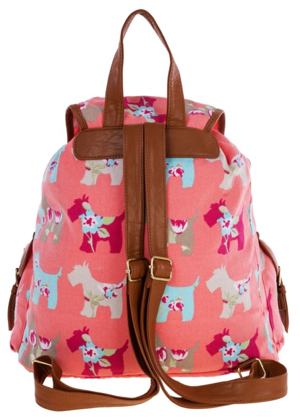 Hundeshop Barock Dog Rucksack mit Hundemotiv Koralle