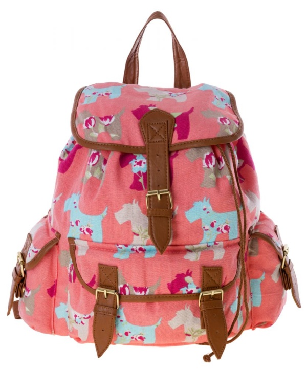 Hundeshop Barock Dog Rucksack mit Hundemotiv Koralle