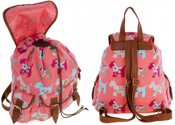 Hundeshop Barock Dog Rucksack mit Hundemotiv Koralle