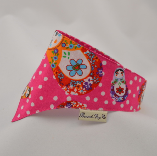 Hundeshop Barock Dog Hundehalstuch Pink Matroschka