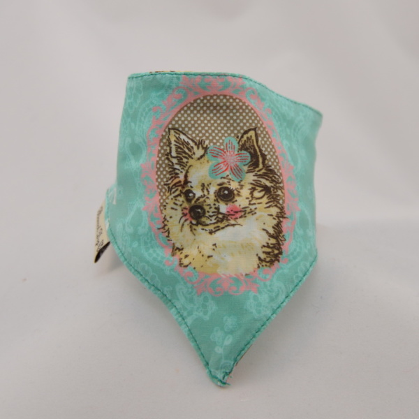 Hundeshop Barock Dog Hundehalstuch Chihuahua Türkis