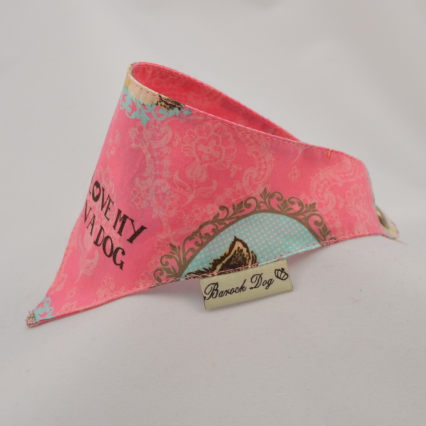 Hundeshop Barock Dog Hundehalstuch Chihuahua Rosa