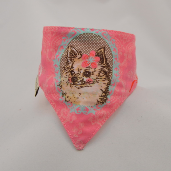 Hundeshop Barock Dog Hundehalstuch Chihuahua Rosa