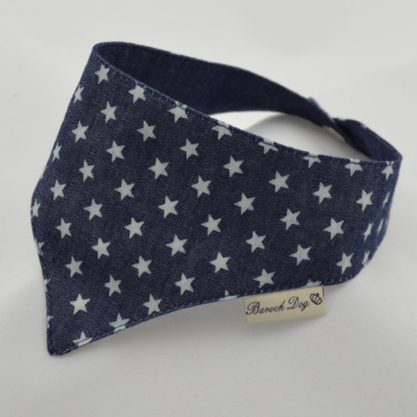 Hundeshop Barock Dog Hundehalstuch Jeans Star