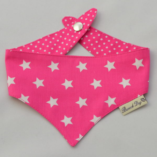 Hundeshop Barock Dog Hundehalstuch Starry Pink Dotty