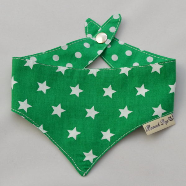 Hundeshop Barock Dog Hundehalstuch Starry Green Dotty