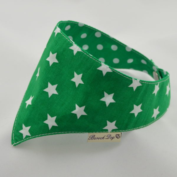 Hundeshop Barock Dog Hundehalstuch Starry Green Dotty