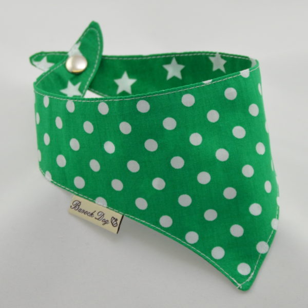 Hundeshop Barock Dog Hundehalstuch Starry Green Dotty